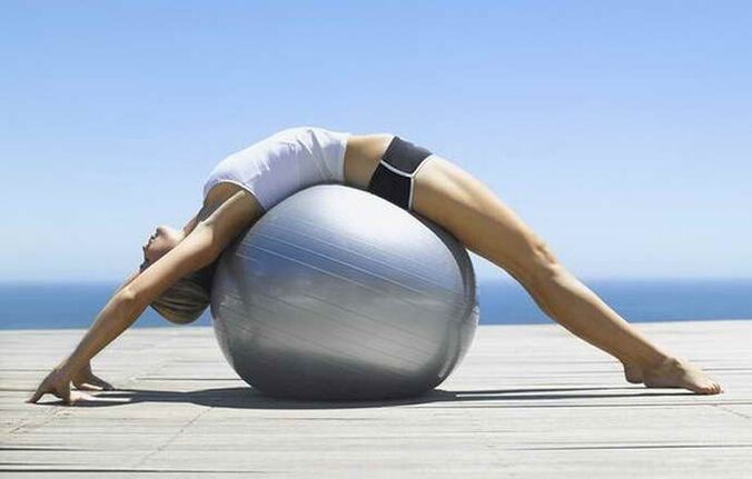 Exercicios de fitball con osteocondrose torácica